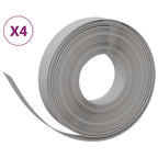 Vidaxl tuinranden 4 st 10 m 10 cm polyetheen grijs