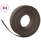 Vidaxl tuinranden 4 st 10 m 10 cm polyetheen bruin