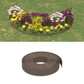 Vidaxl tuinranden 4 st 10 m 10 cm polyetheen bruin