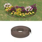 Vidaxl tuinranden 4 st 10 m 10 cm polyetheen bruin