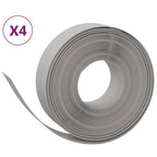 Vidaxl tuinranden 4 st 10 m 15 cm polyetheen grijs