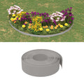 Vidaxl tuinranden 4 st 10 m 15 cm polyetheen grijs