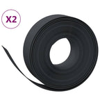 Vidaxl tuinranden 2 st 10 m 15 cm polyetheen zwart