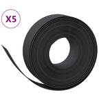 Vidaxl tuinranden 5 st 10 m 15 cm polyetheen zwart
