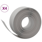Vidaxl tuinranden 4 st 10 m 20 cm polyetheen grijs