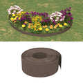 Vidaxl tuinranden 2 st 10 m 20 cm polyetheen bruin