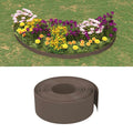 Vidaxl tuinranden 3 st 10 m 20 cm polyetheen bruin