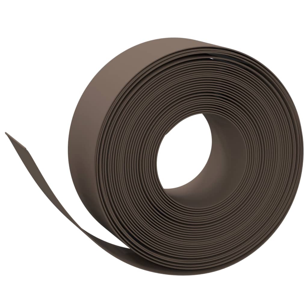 Vidaxl tuinranden 4 st 10 m 20 cm polyetheen bruin
