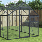 VidaXL Volière 1,79x2x1,85 m aluminium antracietkleurig