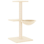 Vidaxl kattenmeubel met sisal krabpalen 72 cm crèmekleurig