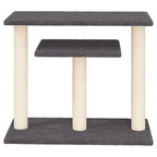 Vidaxl krabpaal met platforms 62,5 cm donkergrijs