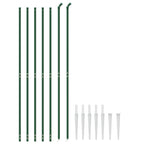 Vidaxl gaashek met grondankers 1,6x10 m groen