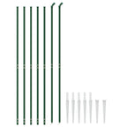 Vidaxl gaashek met grondankers 1,8x10 m groen