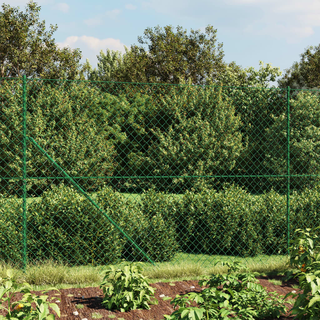 Vidaxl gaashek met flens 2x10 m groen