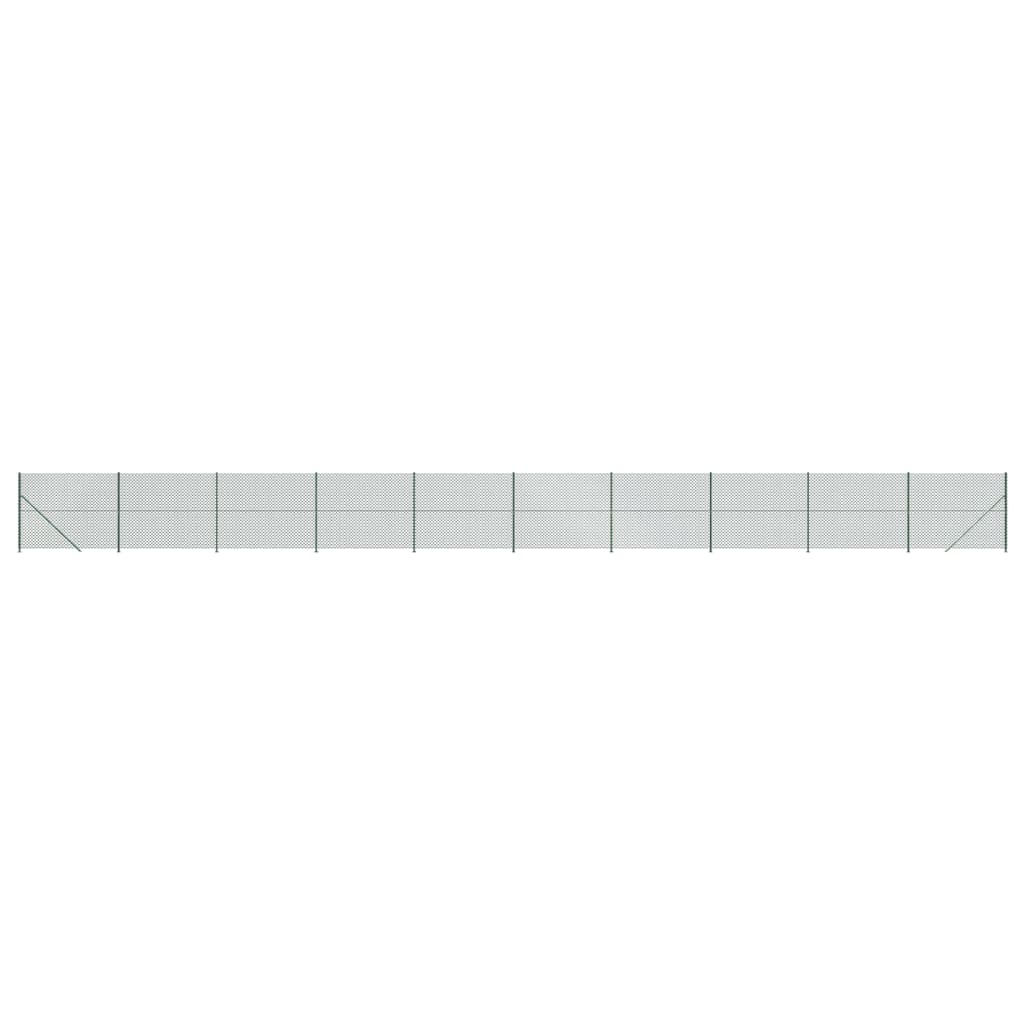 VidaXL Gaashek met flens 1,4x25 m groen