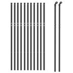 Vidaxl gaashek 0,8x25 m antracietkleurig