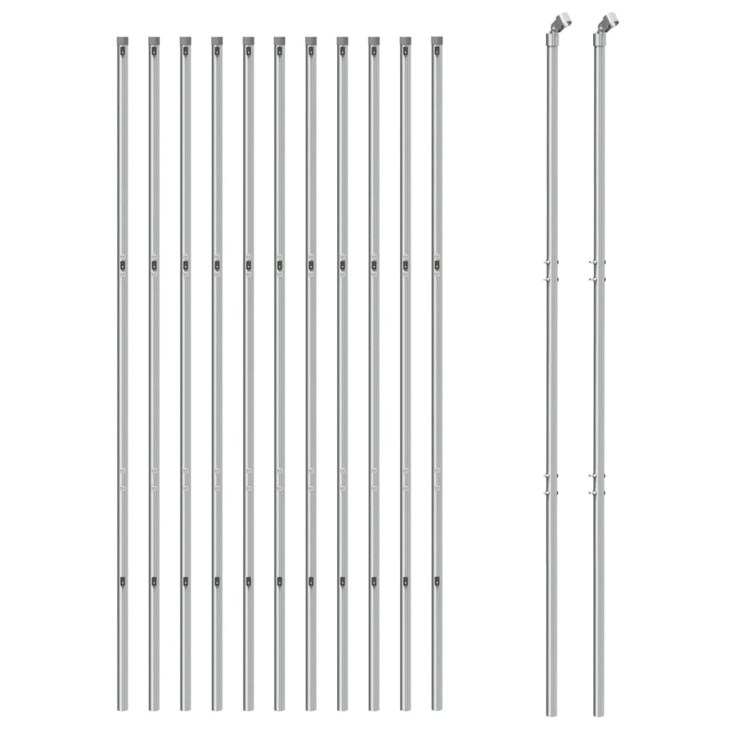 VidaXL Gaashek 1,8x25 m zilverkleurig