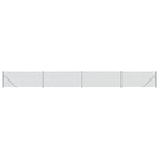 Vidaxl gaashek met flens 1x10 m zilverkleurig