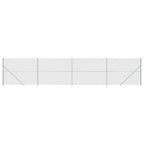 Vidaxl gaashek met flens 1,8x10 m zilverkleurig