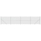 Vidaxl gaashek met flens 2x10 m zilverkleurig
