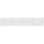 Vidaxl gaashek met flens 2,2x10 m zilverkleurig