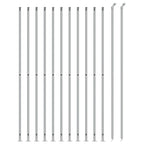 VidaXL Gaashek met flens 1,4x25 m zilverkleurig