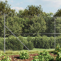 VidaXL Gaashek met flens 1,6x25 m zilverkleurig