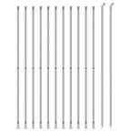 VidaXL Gaashek met flens 1,8x25 m zilverkleurig