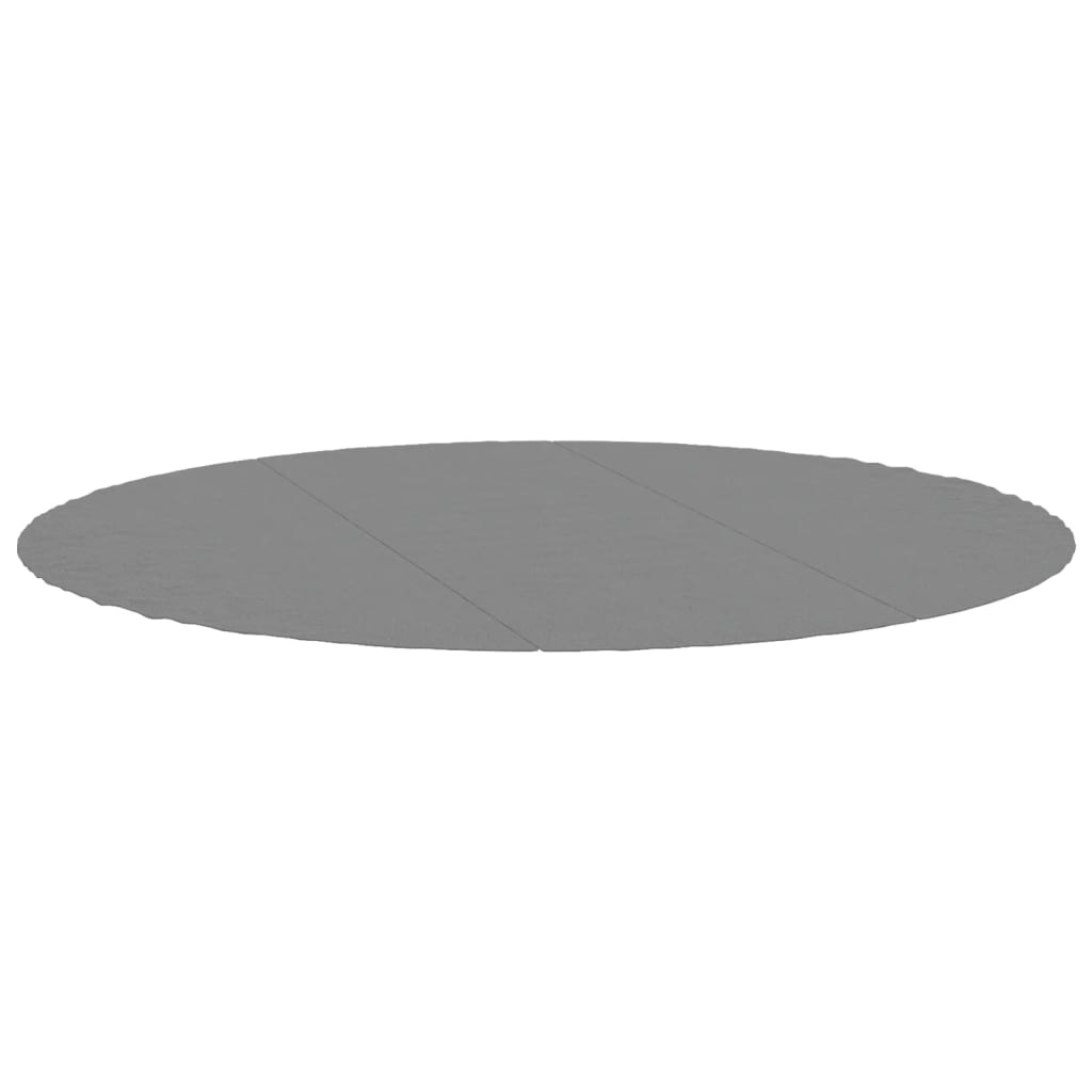 Vidaxl zwembadgrondzeil ø396 cm polyester geotextiel lichtgrijs