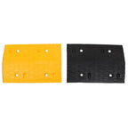 Vidaxl verkeersdrempels 2 st 97x32,5x4 cm rubber geel en zwart
