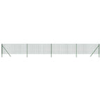 VidaXL Draadgaashek 1,1x10 m gegalvaniseerd staal groen