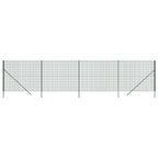 Vidaxl draadgaashek 2x10 m gegalvaniseerd staal groen
