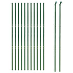 VidaXL Draadgaashek 1,6x25 m gegalvaniseerd staal groen