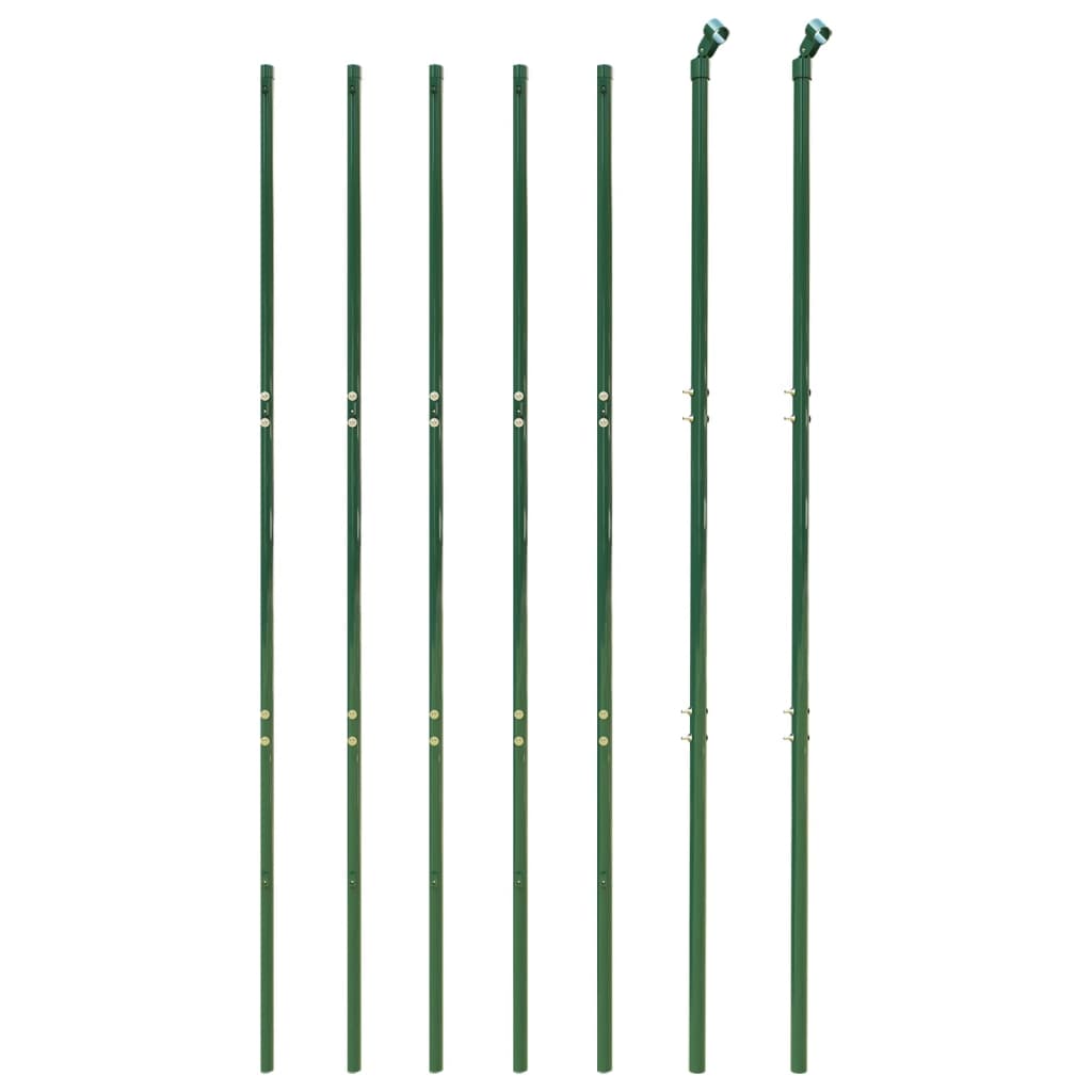 Vidaxl draadgaashek 1,6x10 m gegalvaniseerd staal groen