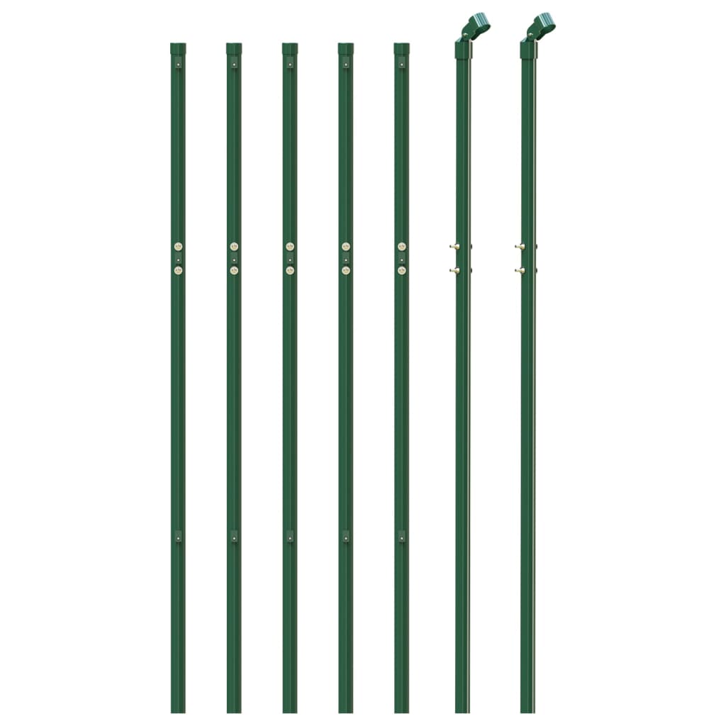 Vidaxl draadgaashek 1,1x10 m gegalvaniseerd staal groen