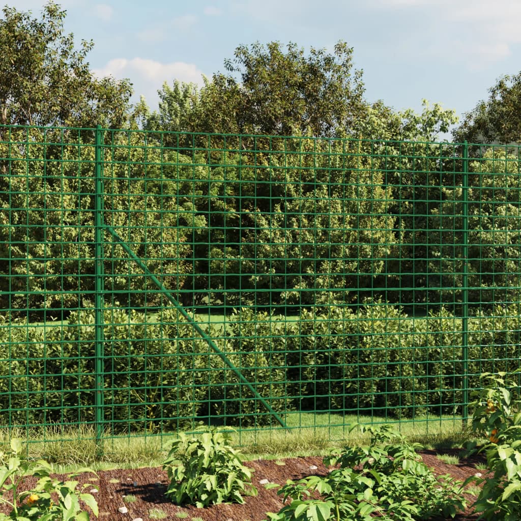 Vidaxl draadgaashek 1,6x10 m gegalvaniseerd staal groen