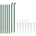 Vidaxl draadgaashek met grondankers 1,1x10 m groen