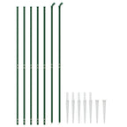 Vidaxl draadgaashek met grondankers 1,8x10 m groen