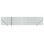 Vidaxl draadgaashek met grondankers 2x10 m groen