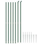 Vidaxl draadgaashek met grondankers 2,2x10 m groen