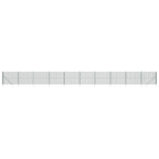 VidaXL Draadgaashek met grondankers 1,6x25 m groen