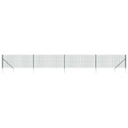 Vidaxl draadgaashek met grondankers 0,8x10 m groen