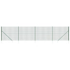 Vidaxl draadgaashek met grondankers 1,4x10 m groen
