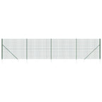 Vidaxl draadgaashek met grondankers 2,2x10 m groen