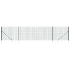 Vidaxl draadgaashek met grondankers 1,6x10 m groen