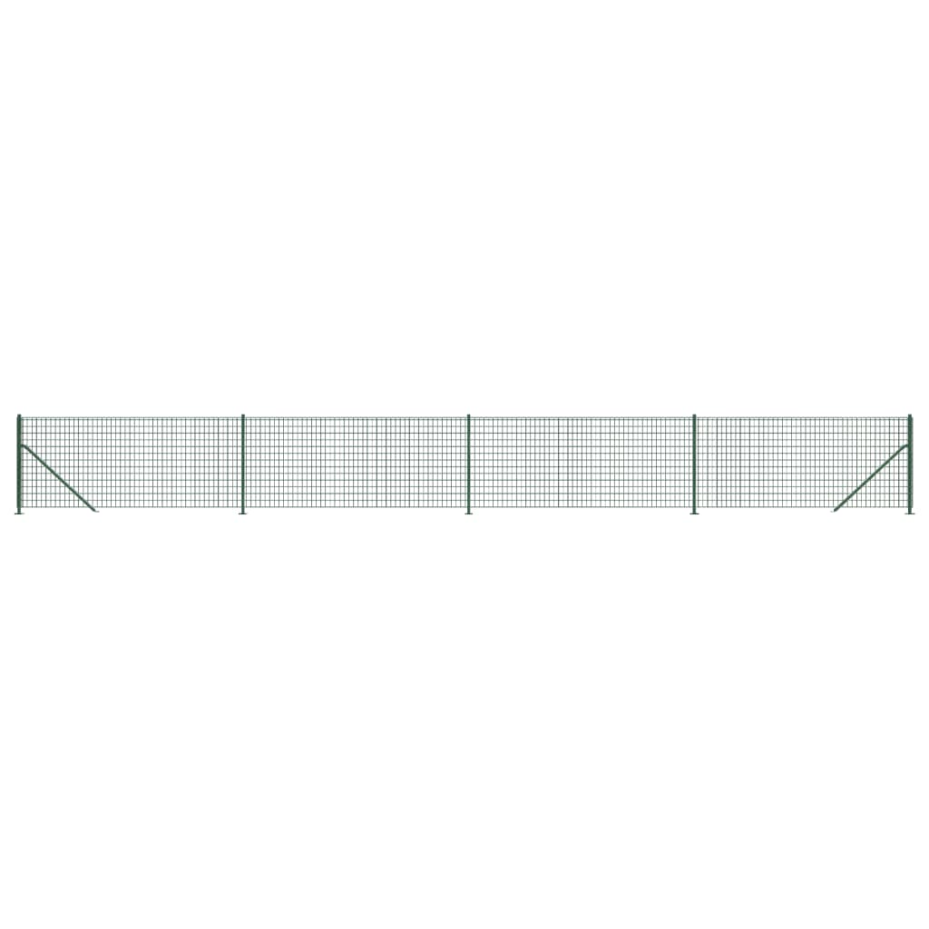 Vidaxl gaashek met flens 1x10 m groen