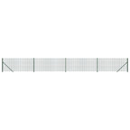 Vidaxl draadgaashek met flens 1,1x10 m groen