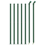 Vidaxl draadgaashek met flens 1,1x10 m groen
