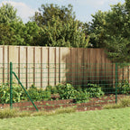 Vidaxl draadgaashek met flens 1,1x10 m groen