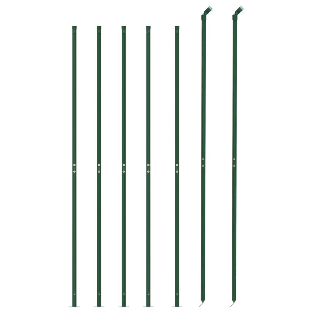 Vidaxl draadgaashek met flens 1,8x10 m groen